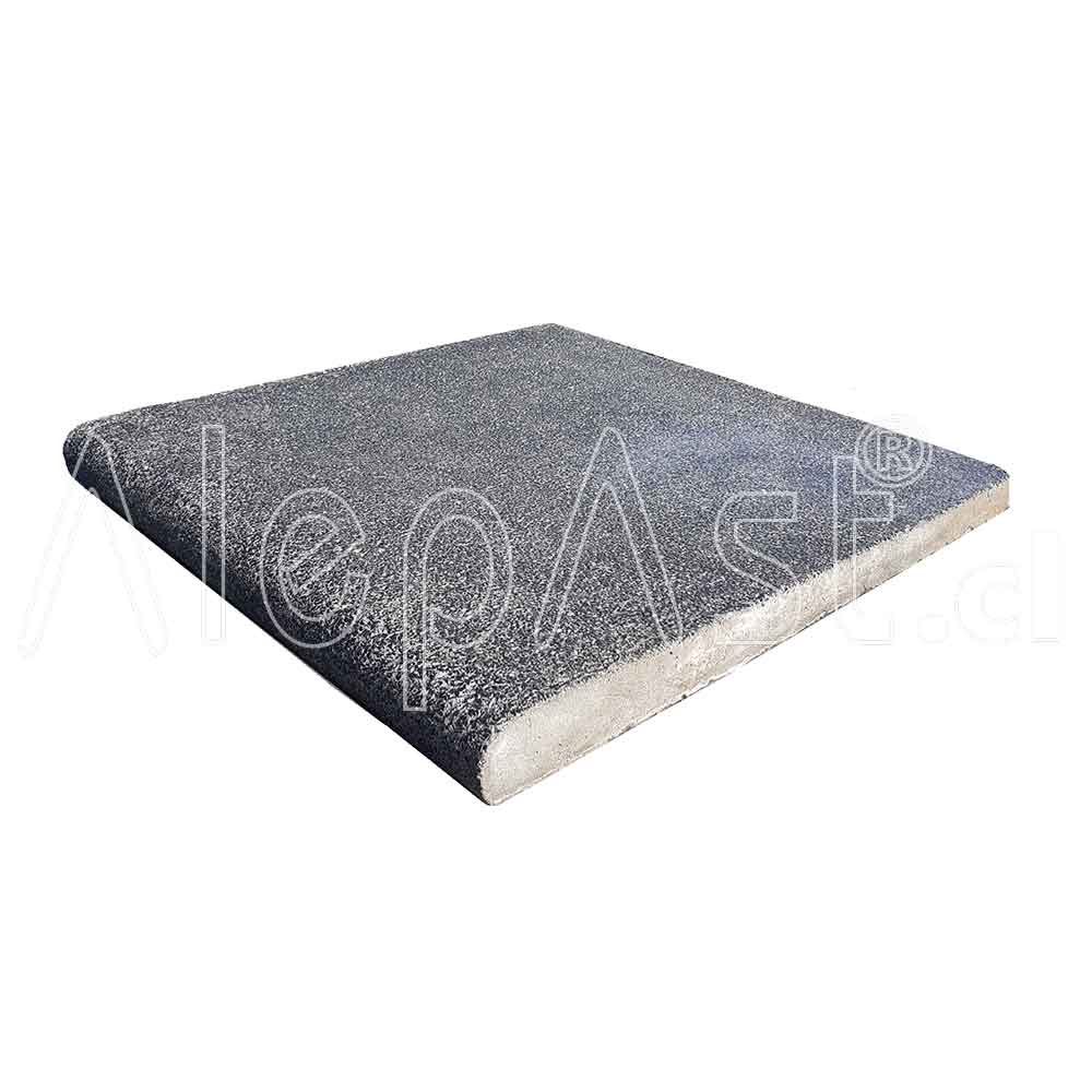 Borde u Orilla de Piscina Ballena Piedra Negra 50x50x35mm 101-14