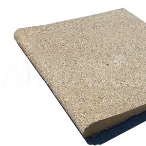 Borde u Orilla de Piscina Ballena Piedra Fulget Playa color amarillo 50x50x3,5 101-03
